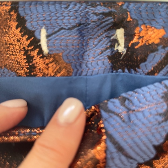 Anthropologie Leifsdottir Metallic Brocade Jacquard Trousers Sz 8 Worn Once - Picture 11 of 13